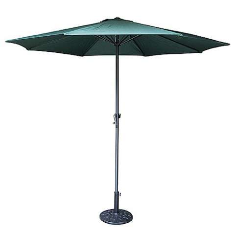 GREEN PATIO UMBRELLA EXCLUDING BASE